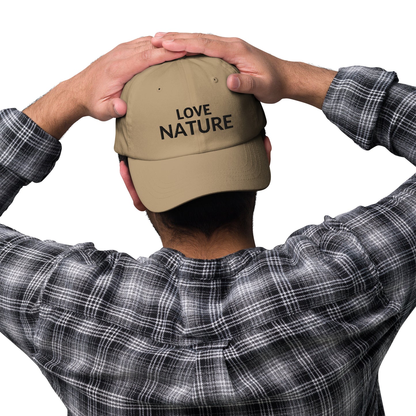 Love Nature Unisex Dad Hat Style With Embroidered Text