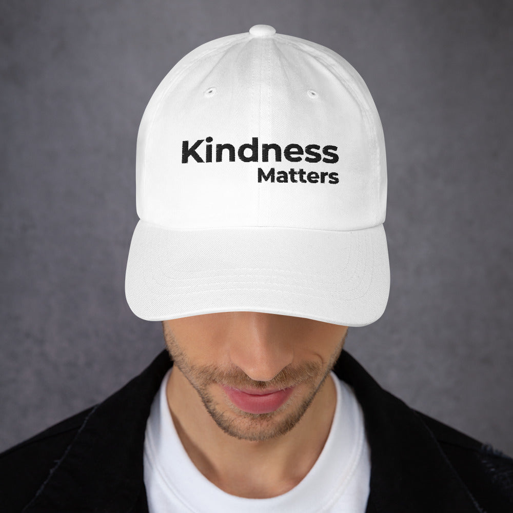 Kindness Matters Unisex Dad Hat Style With Embroidered Text